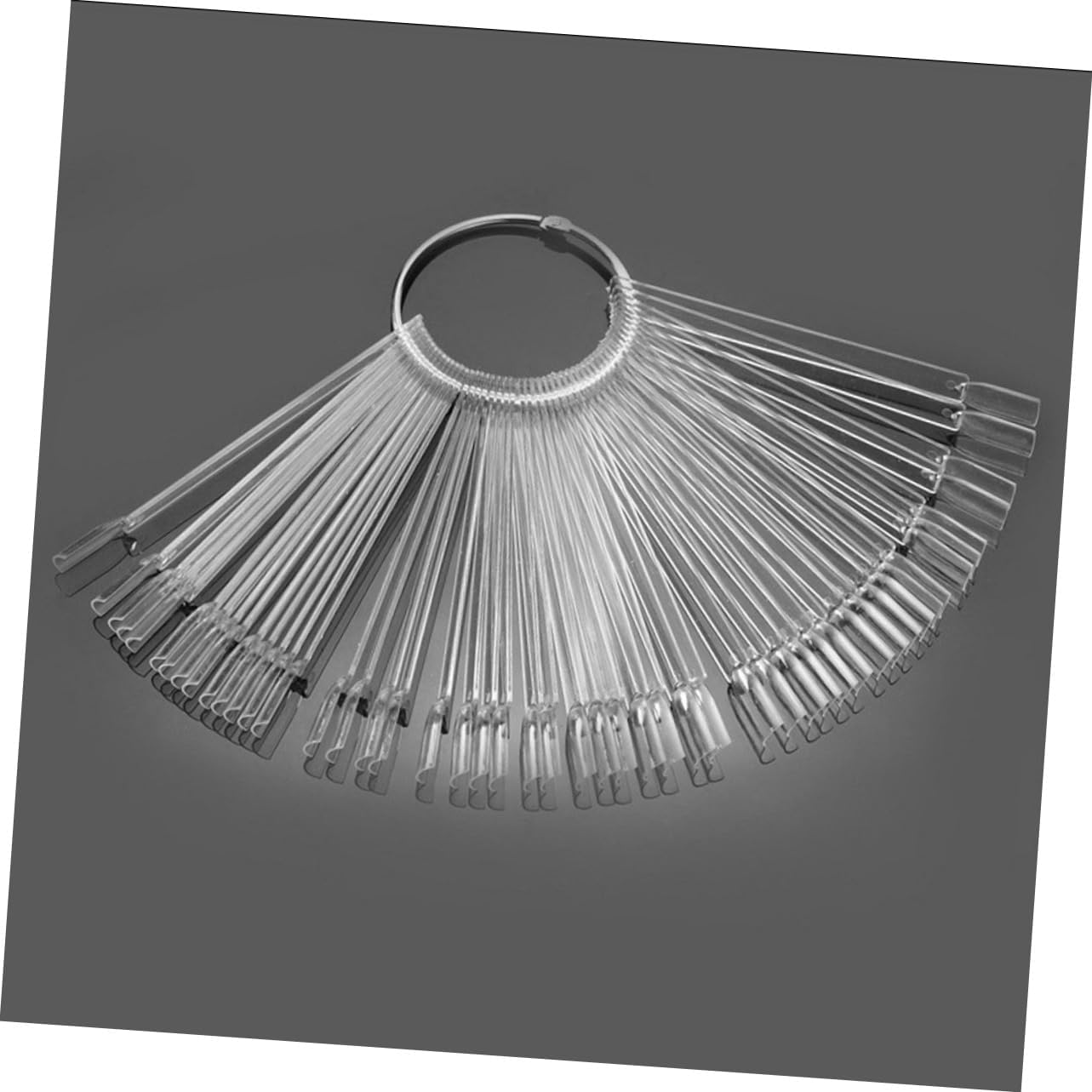 4sets Nail Polish Rings Sector Fan Boards Ring Display Tips for Nail Art