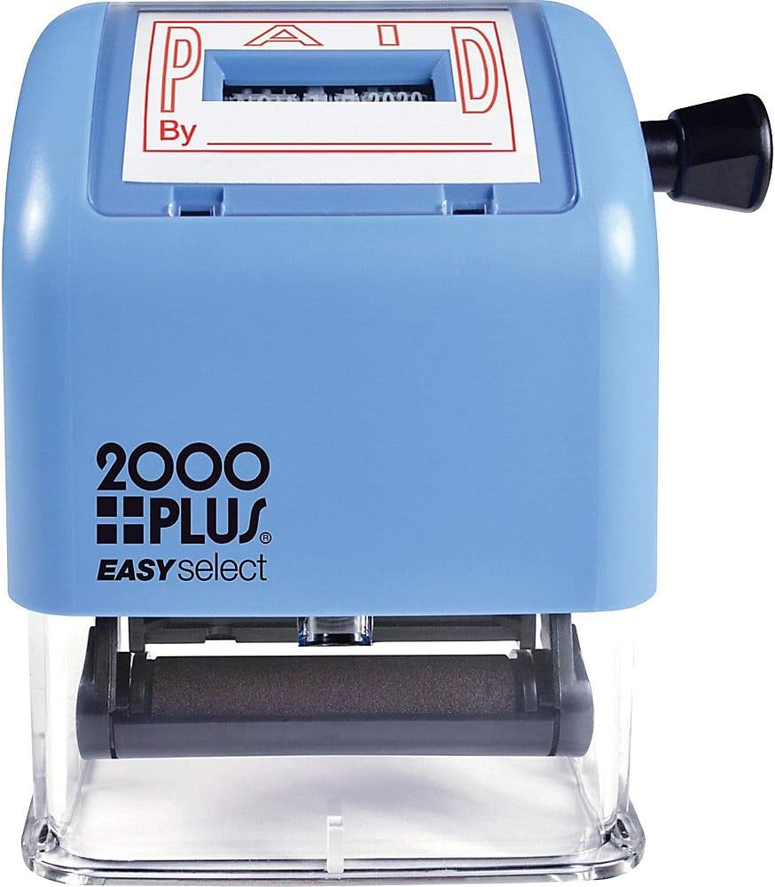 COSCO 2000PLUS ES Dater, Received + Date, 1 X 1.81, Red, Plastic