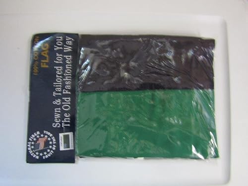 Miniatura 6 de AES Bandera bordada de 3 x 5 pulgadas, bordada de color verde, para niños, 100% algodón, 3 x 5 pies, ojales de latón, resistentes a la decoloración,