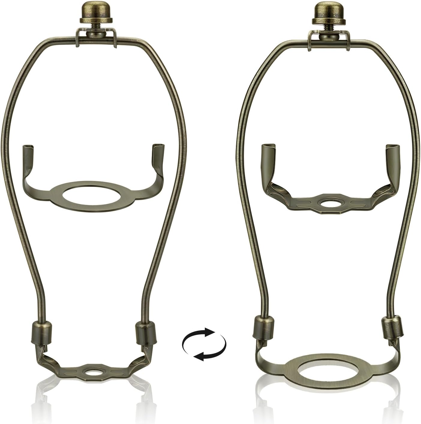 6Inch Lamp Harp 2 Pack Detachable Lamp Shade Holder Lamp Bracket