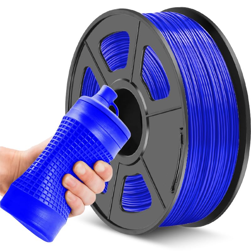 Image of JAYO Blue TPU Filament 1.75mm 1KG, Flexible 3D Printer Filament | Shore 95A, Strong Elasticity, Abrasion Resistance, Smooth Pringting, Fits Most FDM Printers