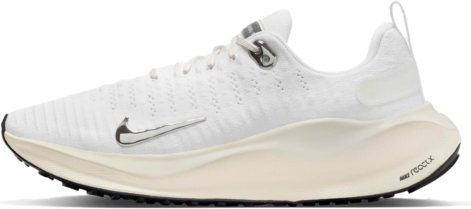 Nike InfinityRN 4 Women's Road Running Shoes (DR2670-104, White/Sail/Coconut Milk/Chrome) Size 10