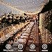 echosari String Lights Battery Powered, 33Ft 100 LED Fairy Lights Warm White Outdoor Fairy String Lights Lights with Remote Dimmable Timer 8 Modes for Wedding Party Garden Decoration