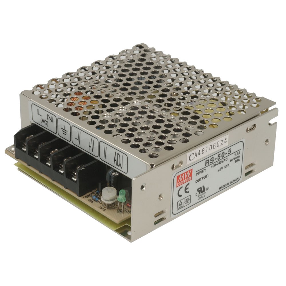 MEAN WELL AC to DC Power Supply Single Output 12 Volt 4.2 Amp 50.4 Watt