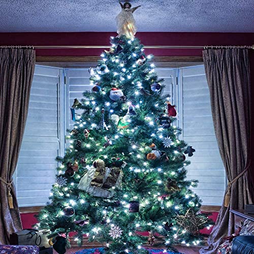 Weillsnow 66Ft 200 Led Christmas Lights, Connectable Plug In 8 Twinkle Modes Outdoor Indoor Lights For Christmas Tree Party Wedding Garden Decorations… (64Ft, White) #TOP3