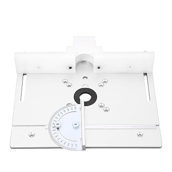 Router Lift, Router Table Insert Plate, Aluminum Alloy Material, Metal Router Lift System Kit, for Making High Accurate Woodworking Router Table (Silver)