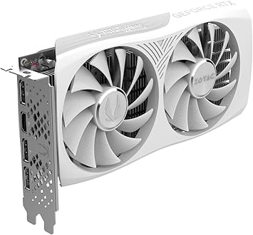 ZOTAC Gaming GeForce RTX 4060 8GB Twin Edge OC White Edition DLSS 3 8GB GDDR6 128-bit 17 Gbps PCIE 4.0 Compact Gaming Graphics Card, ZT-D40600Q-10M