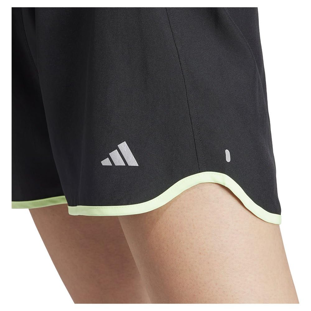 adidas Damskie szorty Run It, L 10 cm czarne, Czarny, L