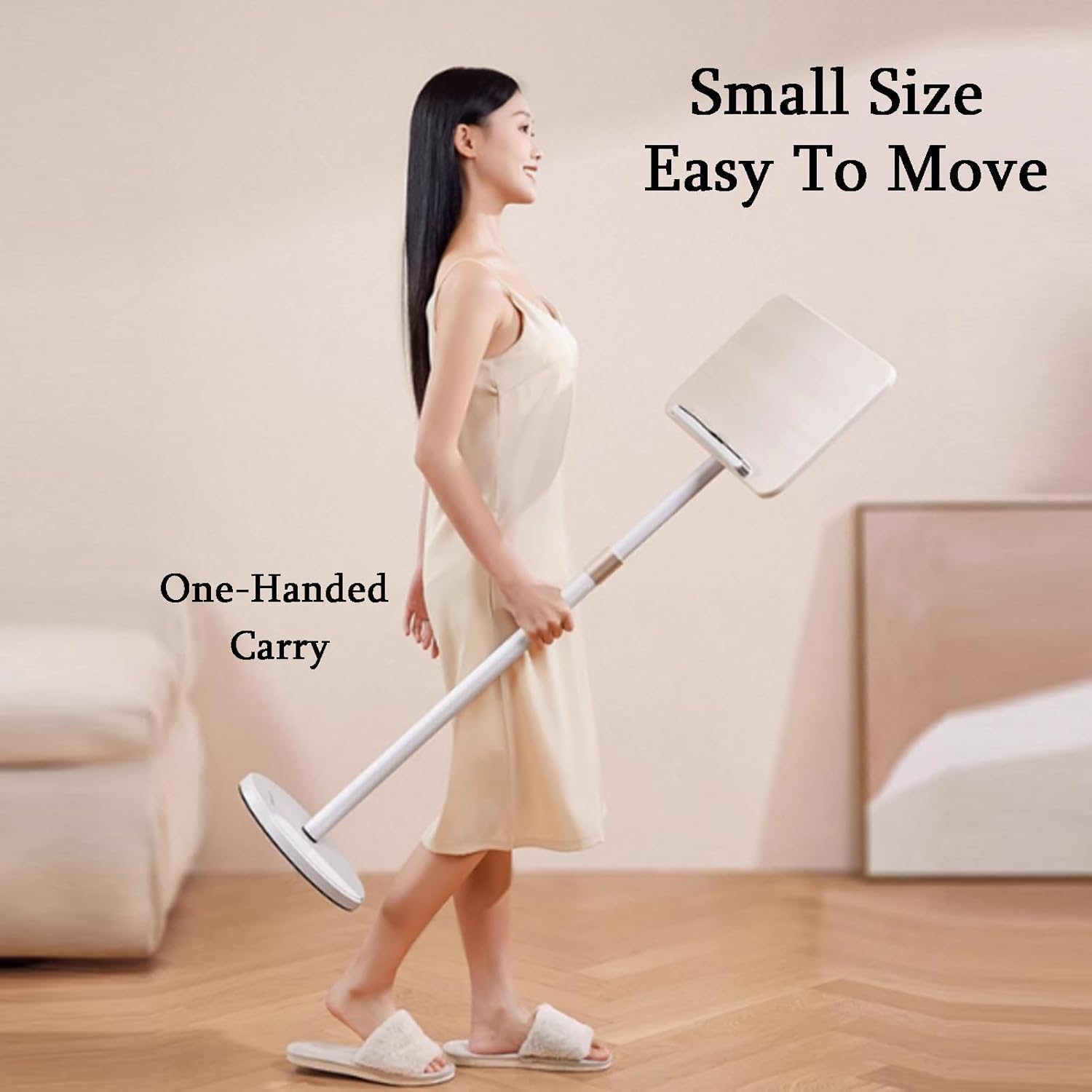 Laptop Floor Stand,Convenient Standing Workbench,Adjustable Lifting Table Stand,Suitable for Home Outdoor Office,Easy to Move(White)