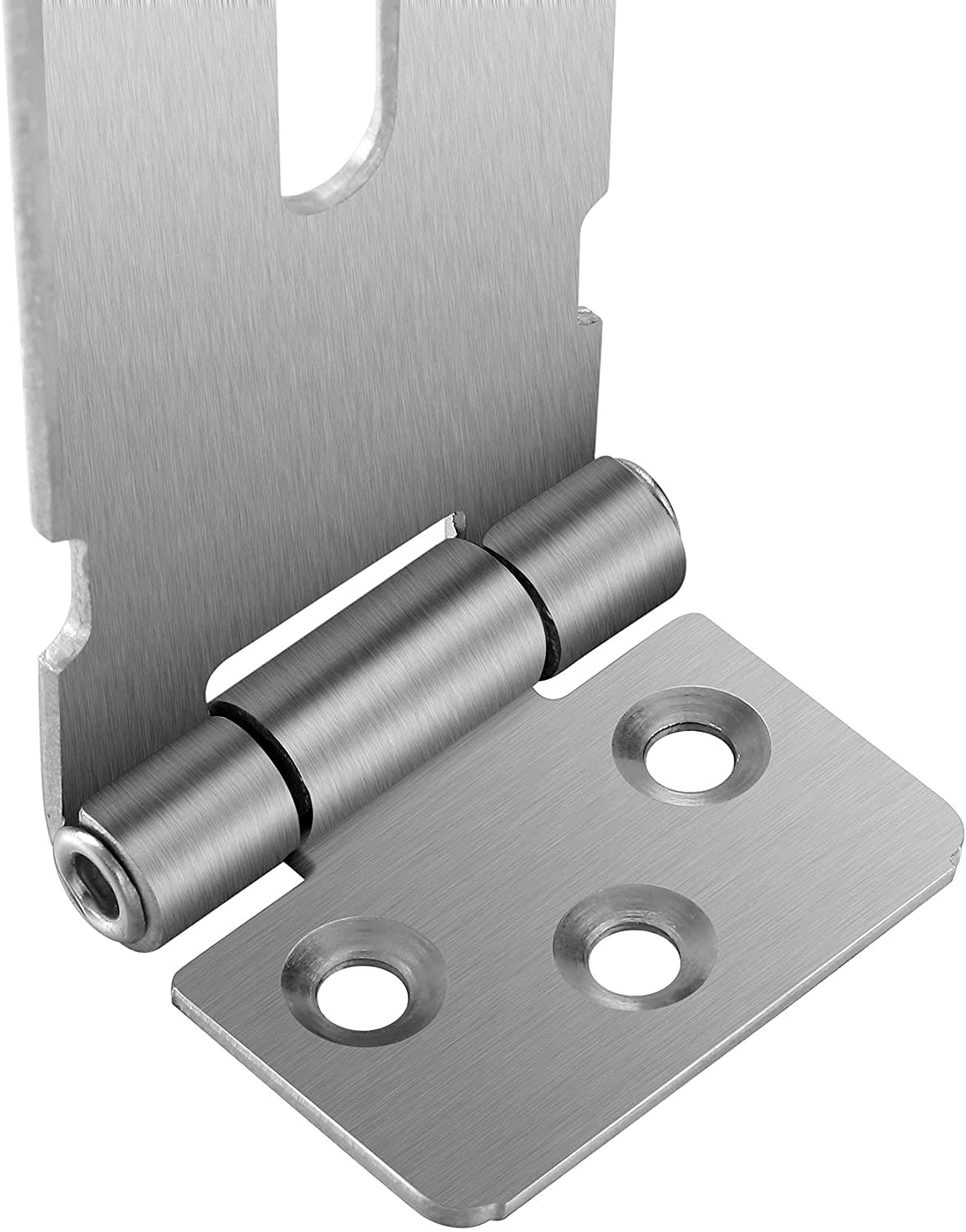 MXDZSW - Cerrojo de seguridad de acero inoxidable 304 de 3 pulgadas, cierre de seguridad para puerta, cierre de seguridad de 2 mm de grosor, acabado cepillado con tornillos