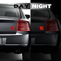 Vista 6 de Tallew 24 calcomanías reflectantes para llantas de rueda de 18 a 21 pulgadas, calcomanías reflectantes para cubo de rueda de 3.35 x 4.25 pulgadas