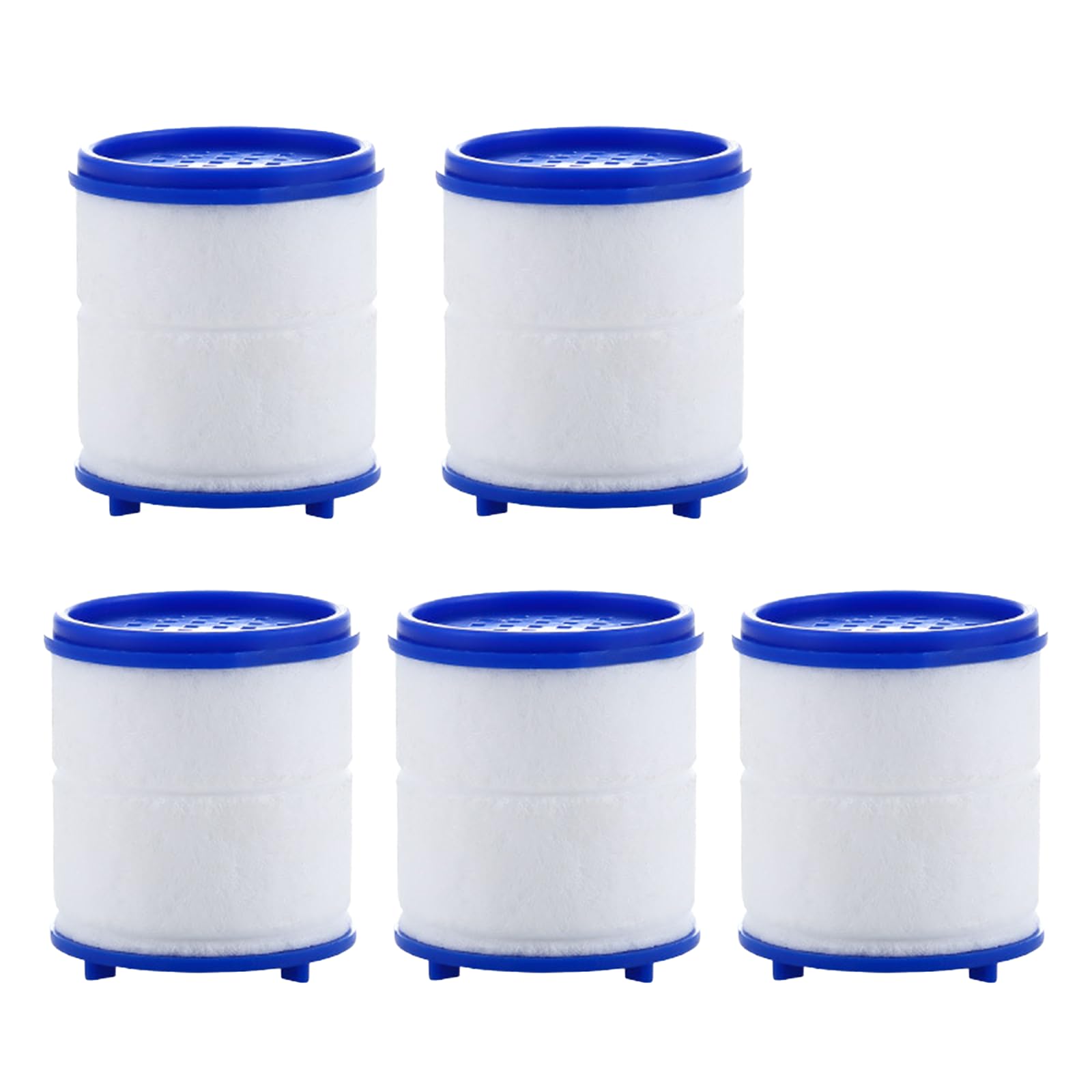 5 Pcs Faucet Water Filter Cartridges for 360 Degree Rotating Sink Tap Water Filter,Carbon Water Filtration Faucet Filters Cartridges Removes Chlorine Fluoride Heavy Metals Hard Water
