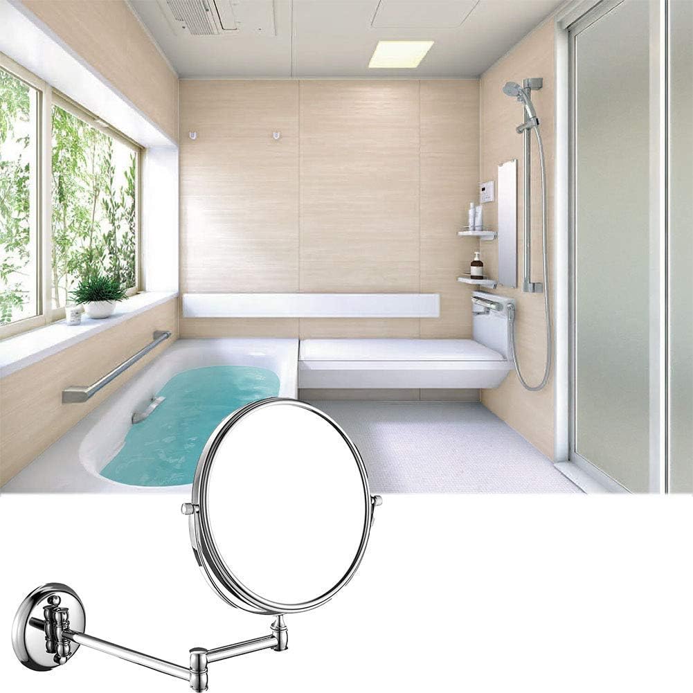 Wall Mounted Makeup Mirror with 3X Magnification Makeup Mirror for Bathroom 360 Degree Swivel Rotation(6In)