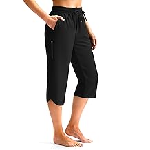 Viodia Womens 18" Swim Capris Pants Modest Swimsuits Quick Dry Bathing Suit Bottoms UPF 50+ Beach Pants with Pockets