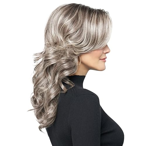 Miniatura 7 de Raquel Welch Hairuwear - Peluca larga con rizos de barril flexible de Stroke of Genius RL410SS Iced Java