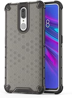 Oppo F11 Shockproof Honeycomb Case - Impact Resistant, Transparent Grey