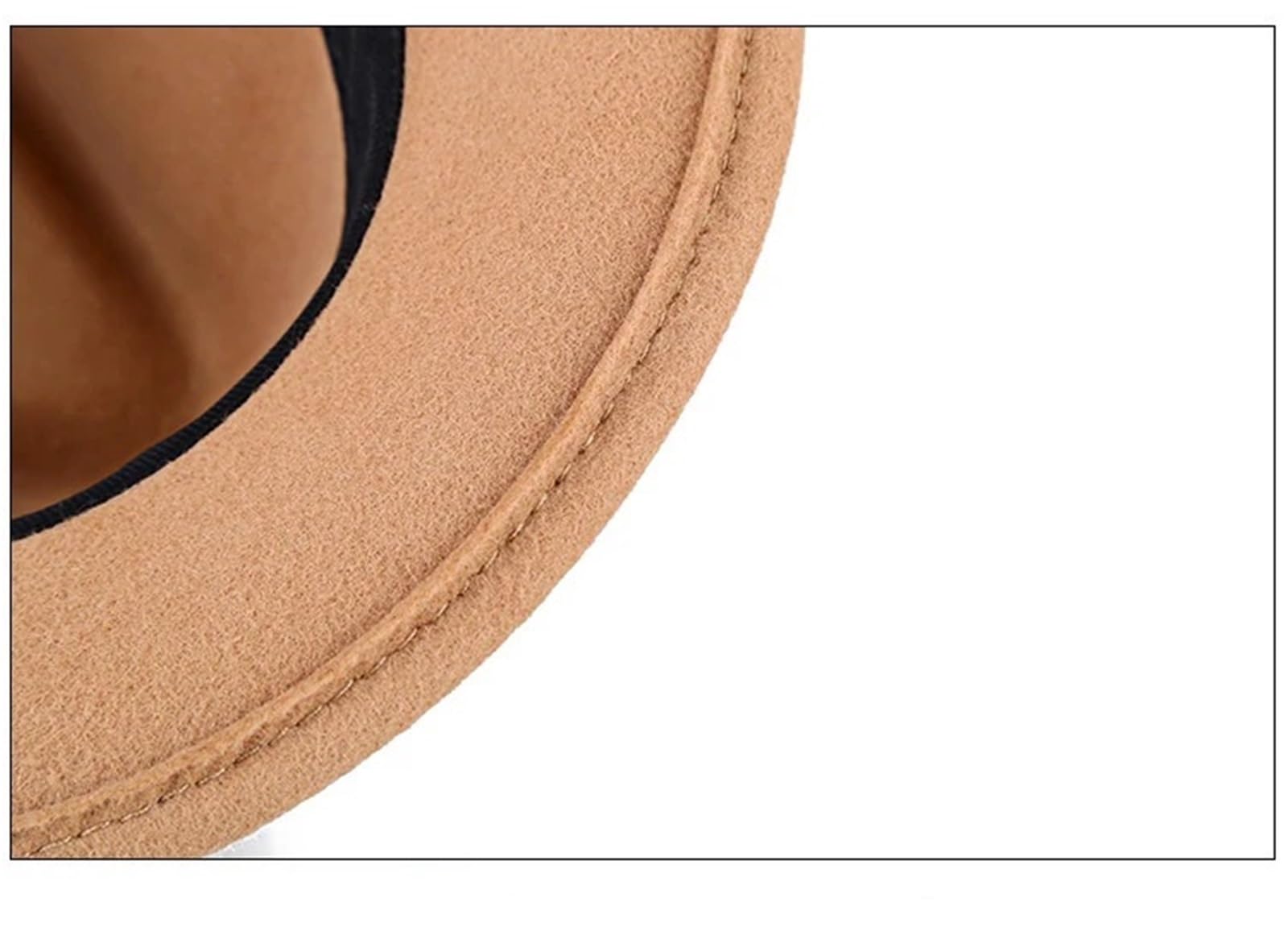 Sombrero De Copa Sombreros Fedora de fieltro gruesos y cálidos invierno for hombre, gorra jazz lana for caballero, sombrero copa con ala ancha Para Fiesta