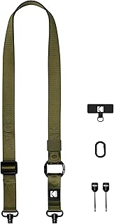 KODAK Multi-Purpose Camera Strap (Olive) - Quick-Detach System, Lightweight, Durable Metal Swivels, Multiple Usages, SLR Cameras, Compact Cameras, Smart Phones