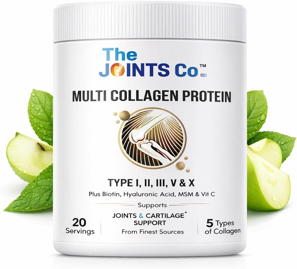 Multi Collagen, 200 gm | Type I,II,III,V & X Protein Powder with MSM,Vitamin C & 19 amino acids - Supports Joints,Bones, Skin and Nails -Pack of 1