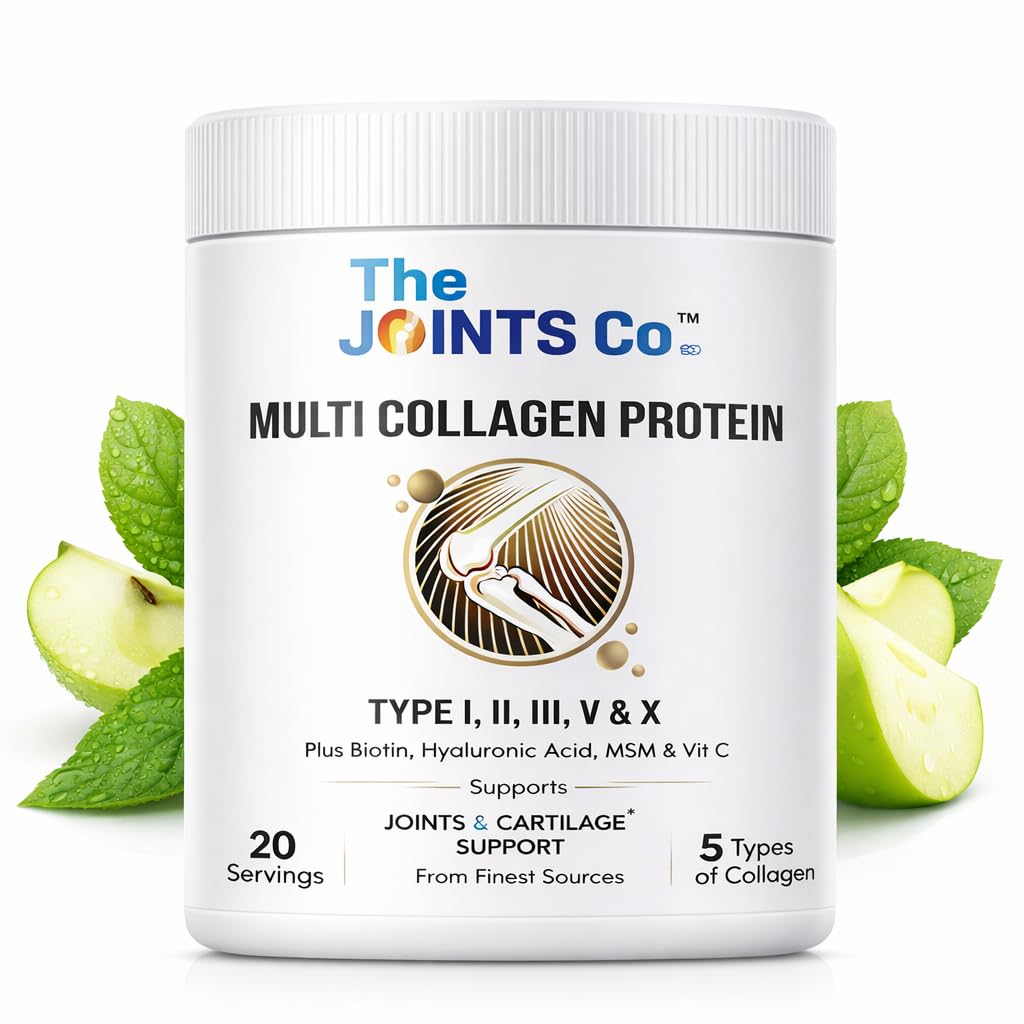 Multi Collagen, 200 gm | Type I,II,III,V & X Protein Powder with MSM,Vitamin C & 19 amino acids - Supports Joints,Bones, Skin and Nails -Pack of 1
