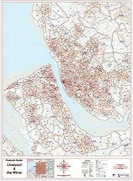 Map Of Wirral And Liverpool Postcode City Sector Xl Map - Liverpool & The Wirral - Colour - Folded  Standard Paper : Amazon.co.uk: Stationery & Office Supplies