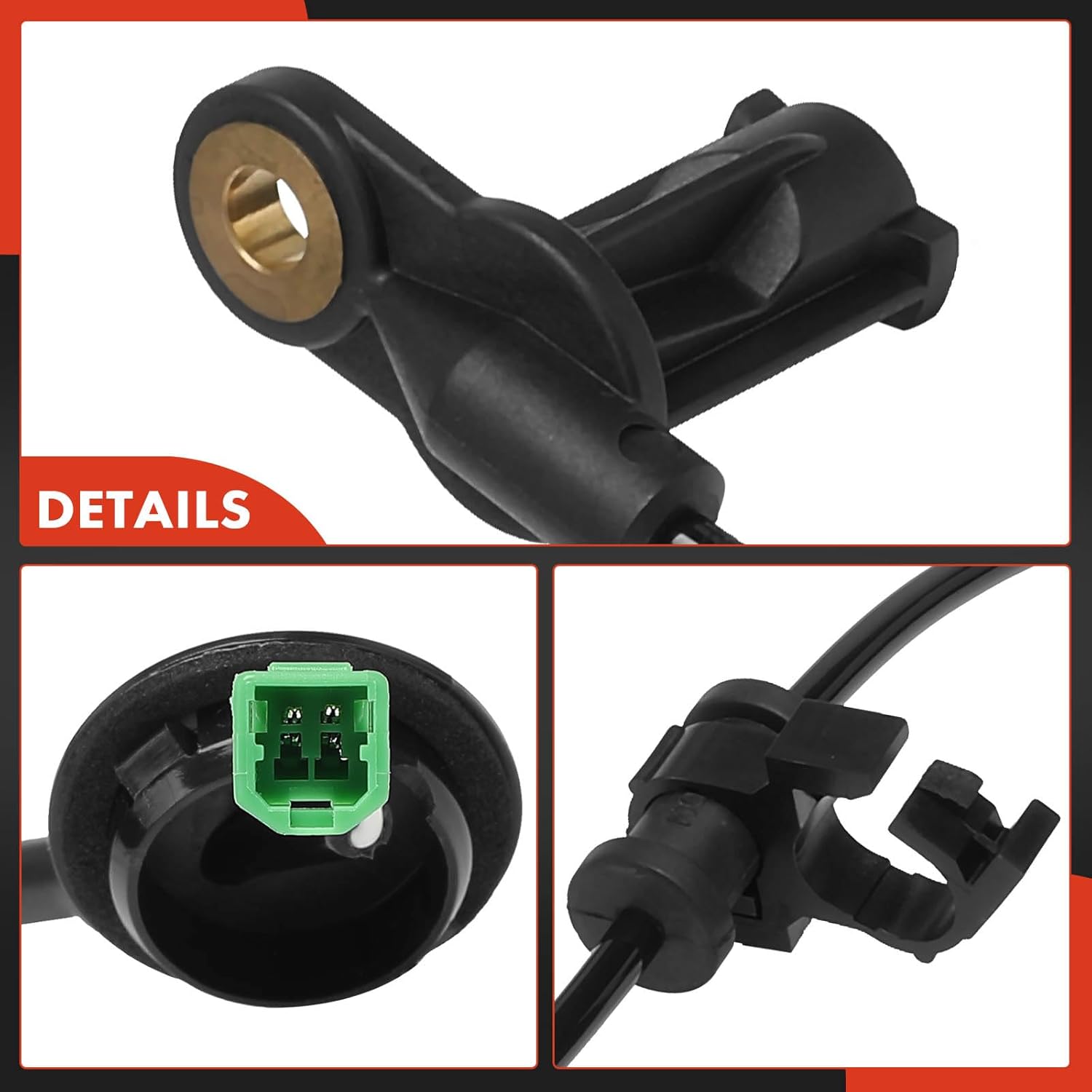 A-Premium 2PCS Rear ABS Wheel Speed Sensor Compatible with Mazda Tribute 2008 2009 2010 2011, 2.3L 2.5L 3.0L, 4-Wheel ABS - Driver or Passenger Side
