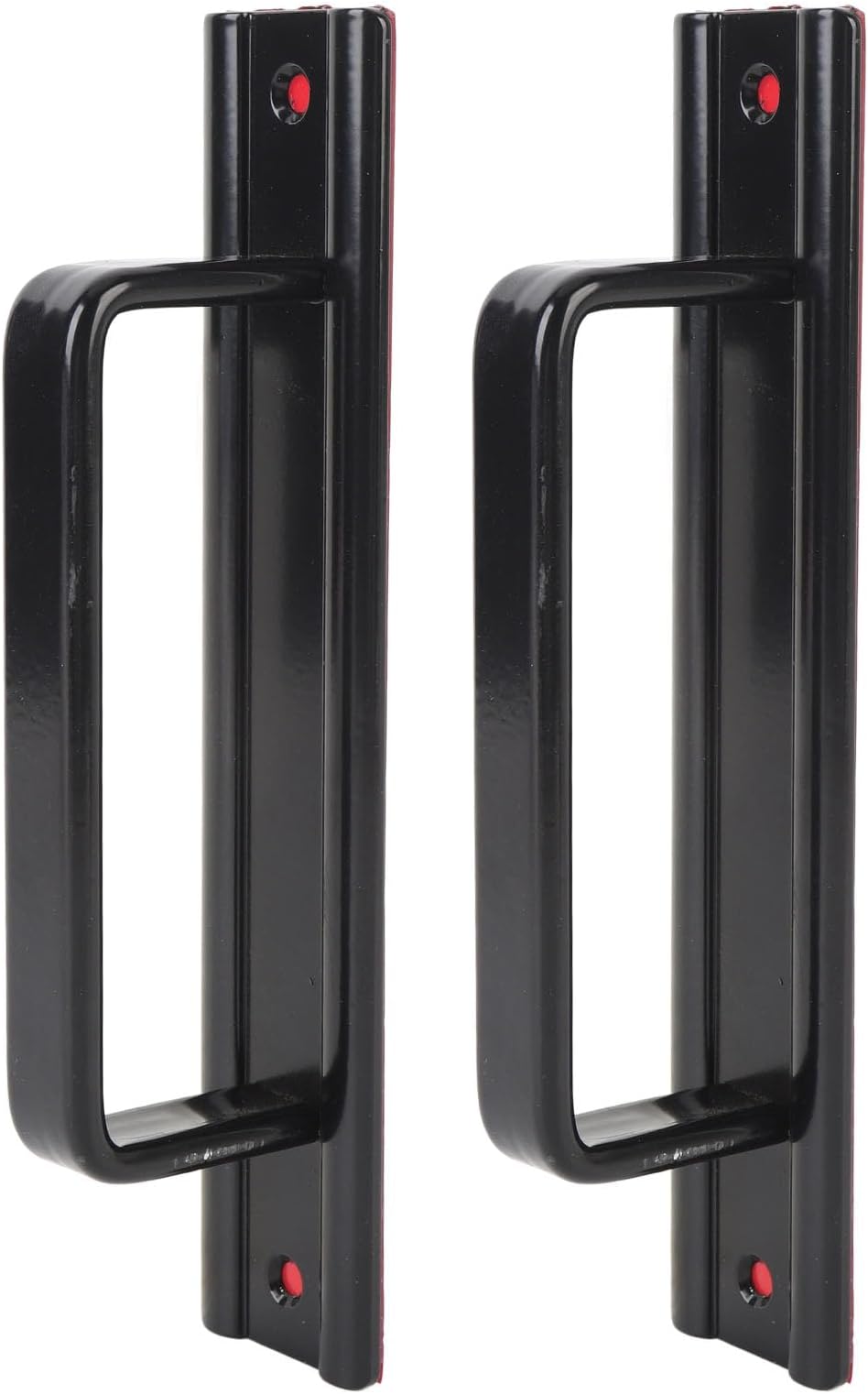 Cryfokt Barn Door Handles Rustproof Smooth Sliding Door Pull Handles for Glass Cabinet Aluminum Alloy 2pcs for Kitchen Cabinets, Wardrobes (Black)