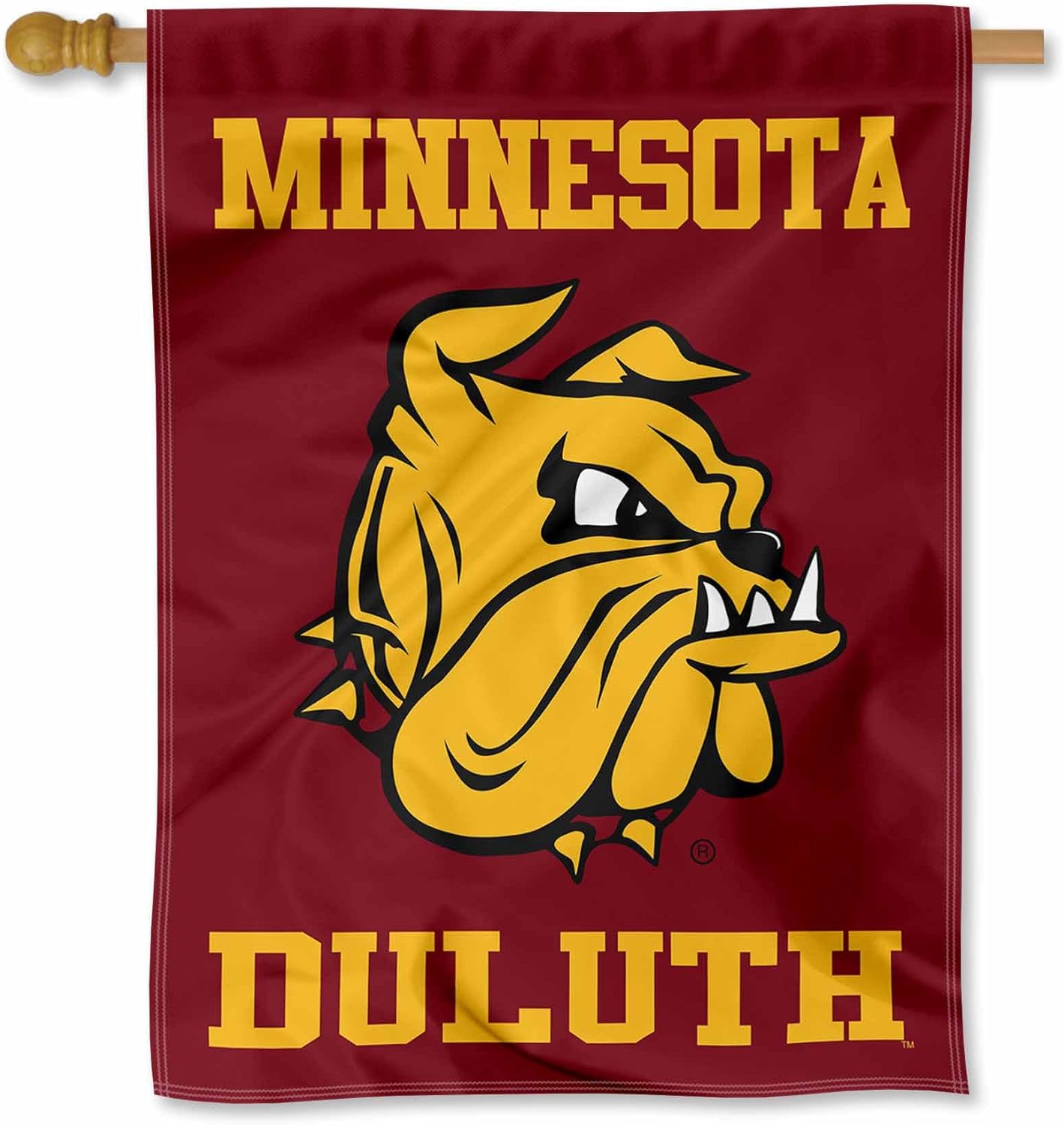 Minnesota Duluth Bulldogs Double Sided House Flag
