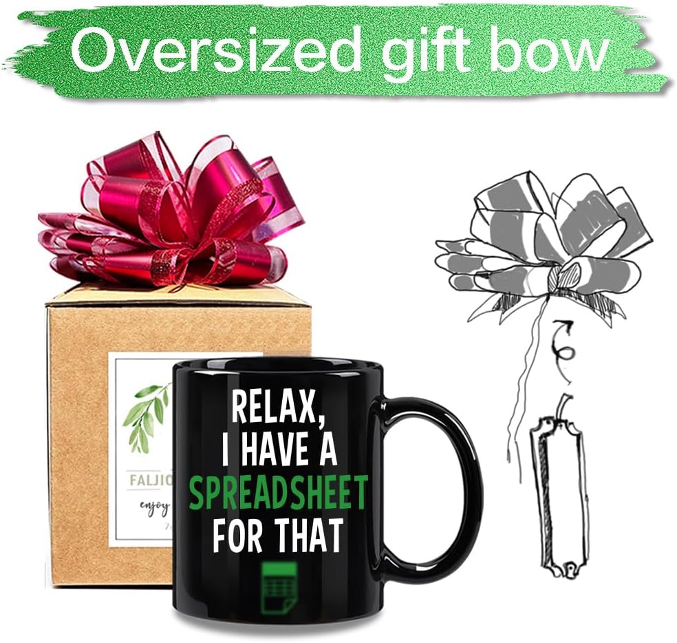 FALJIOK Funny Accountant Coffee Mug Gifts, Novelty Coffee Mug Gifts for Boss CPA Coworker Accounting, Spreadsheet Mugs, Birthday Christmas Mug Gift for Accountant - Image 2