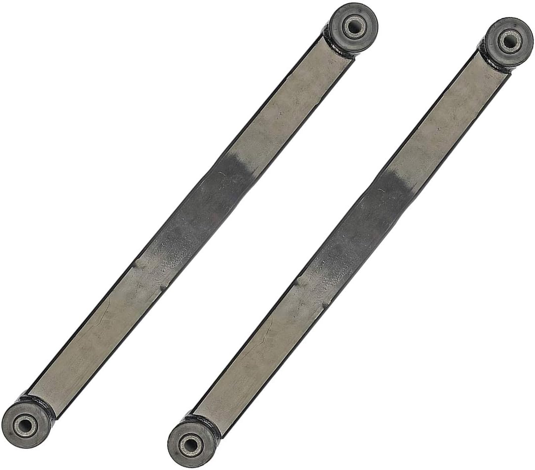 DTA Front Suspension: 4 PCS Control Arms (2 Lower + 2 Upper) for 2007-2017 Jeep Wrangler, Black, Stainless Steel & Alloy Steel, Replaces Dorman 521-117, 521-118