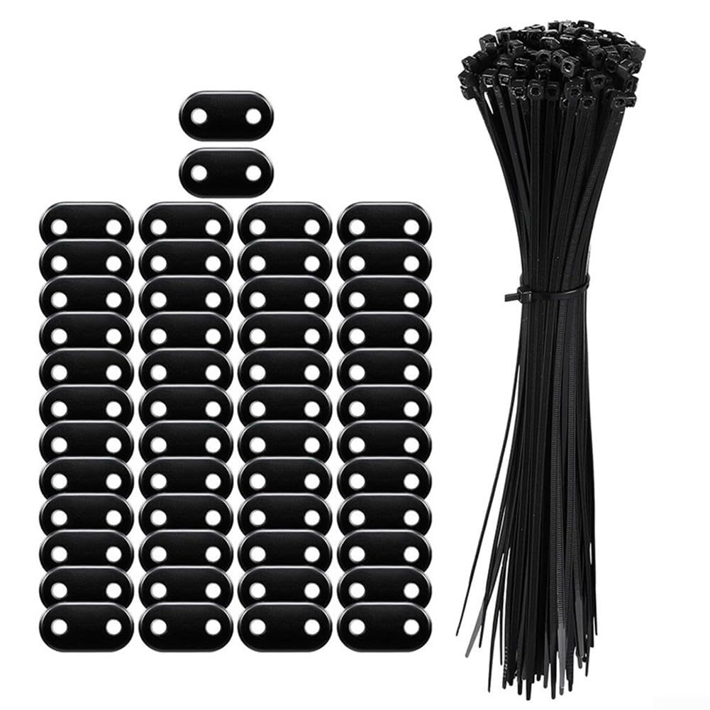 Weatherproof Mounting Clips Set for PVC Privacy Screens, Fences, and Garden Barriers 50 or 100 Pieces (50PCS)