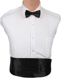 DIC1E01D Black Plain Microfiber Cummerbund Bow Tie Set For Boyfriends Wholesale Cummerbund Matching Bow Tie By Dan Smith