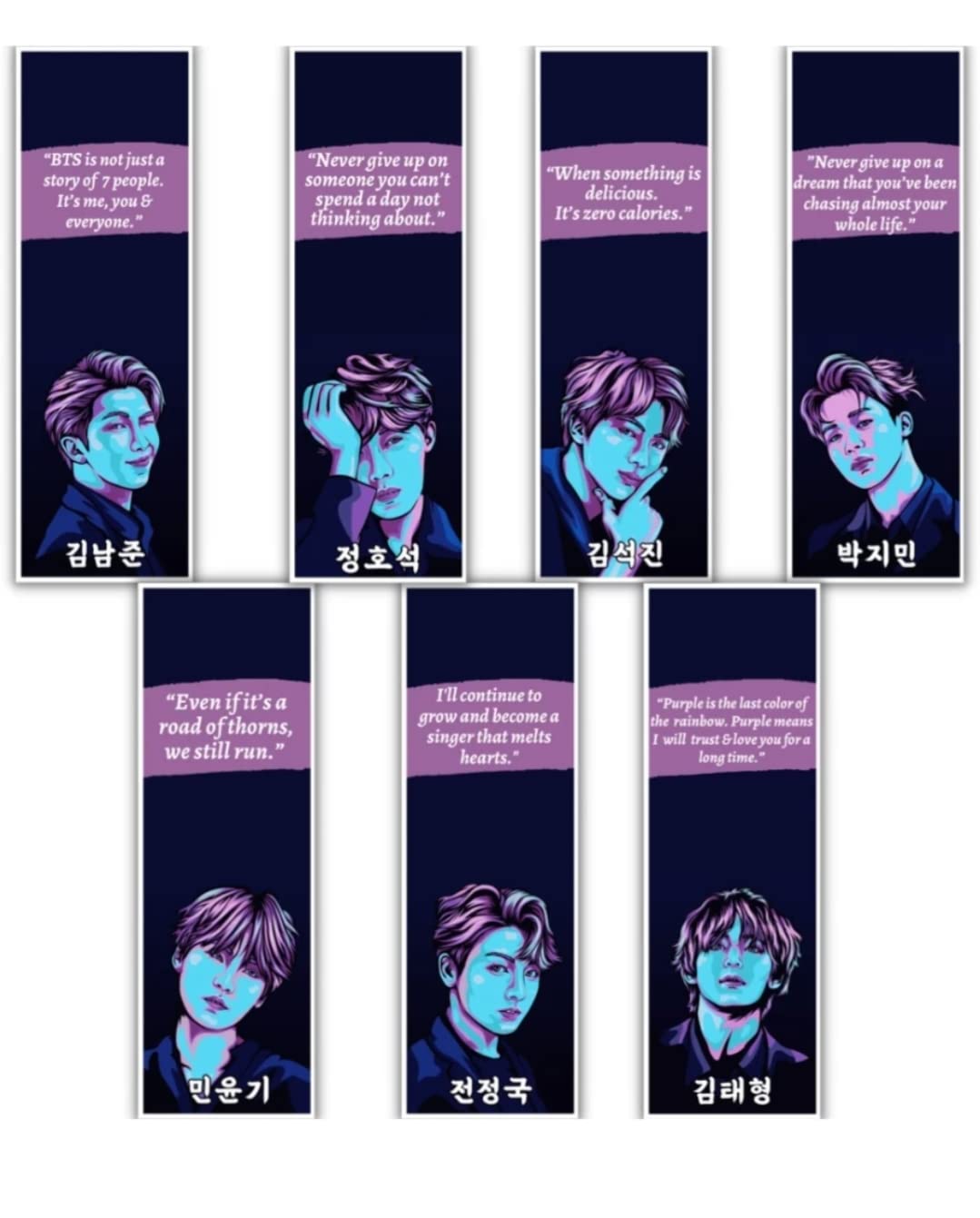 CRAFT MANIACS BTS Set of 7 MATT Laminated Bookmarks + ONE Personalized Free Name Bookmark for BOOKLOVERS (BTS Graphic (Set of 7)) : Amazon.in: Office Products craft-maniacs-bts-set-of-7-matt-laminated-bookmarks-one-personalized-free-name-bookmark-for-booklovers-bts-graphic-set-of-7-amazon-in-office-products