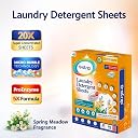 eStrip Proenzyme 5X Laundry Detergent Sheets-30 Sheets (60 Loads)|Tough on Stains,Deep Enzyme Cleaning|Pre-Soak Power|Ecofriendly Alternative to Pods, Liquid, Powder Detergent|Front & Top Load Machine gallery image