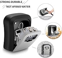 Vista 4 de Caja de bloqueo de llave, caja de bloqueo de pared, caja de bloqueo de combinación de 4 dígitos, caja de bloqueo de combinación de 4 dígitos