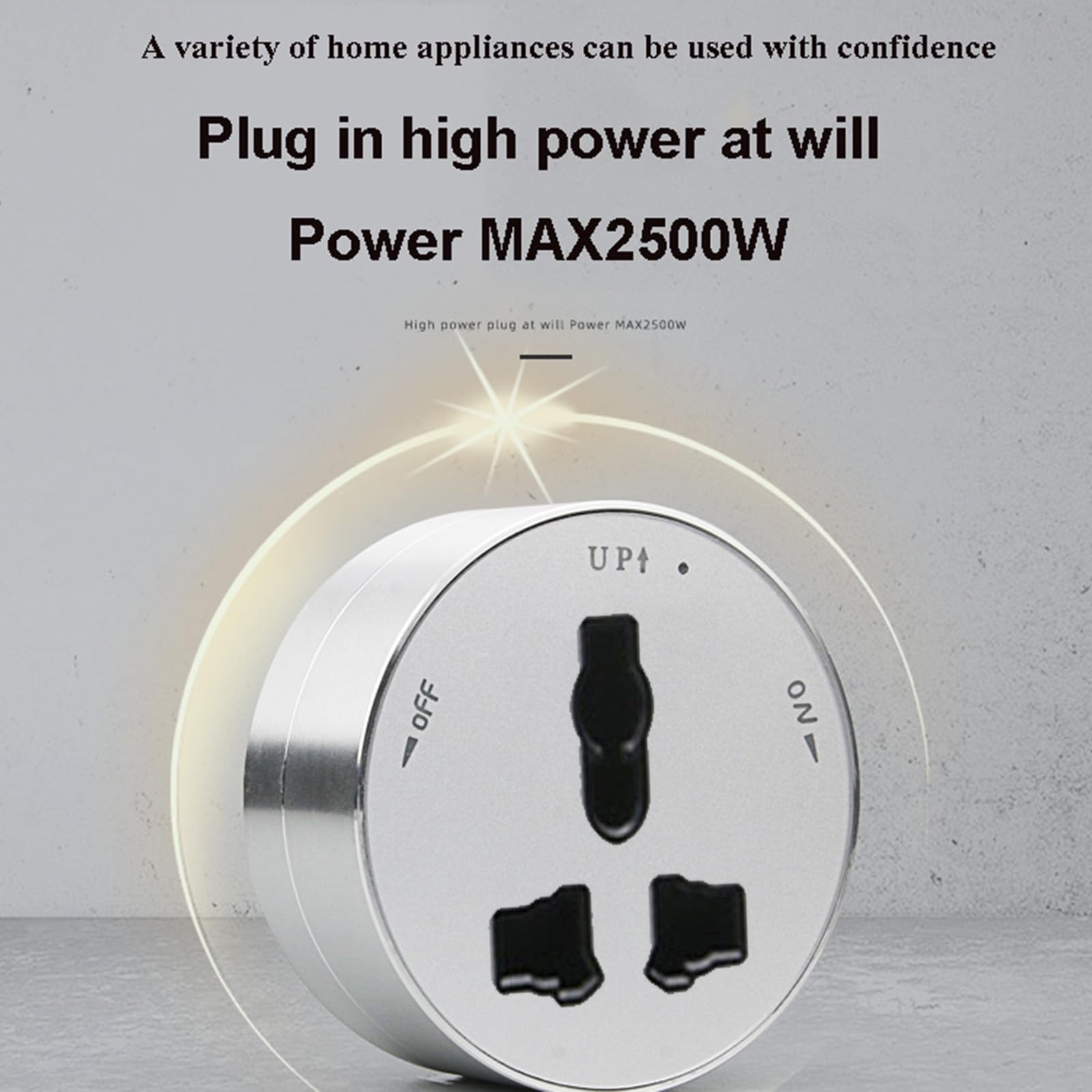 Presa da binario mobile con interruttore, installazione su binario ad alta potenza da 6000 W senza foratura, adatta per cucina/soggiorno/ufficio,Black-40cm