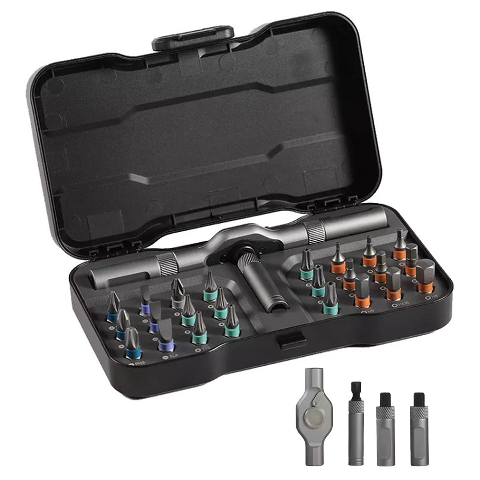 24 in 1 Magnetic Screwdriver Set, DIY Ratchet Screwdriver Kit with Multi-Functional Detac…