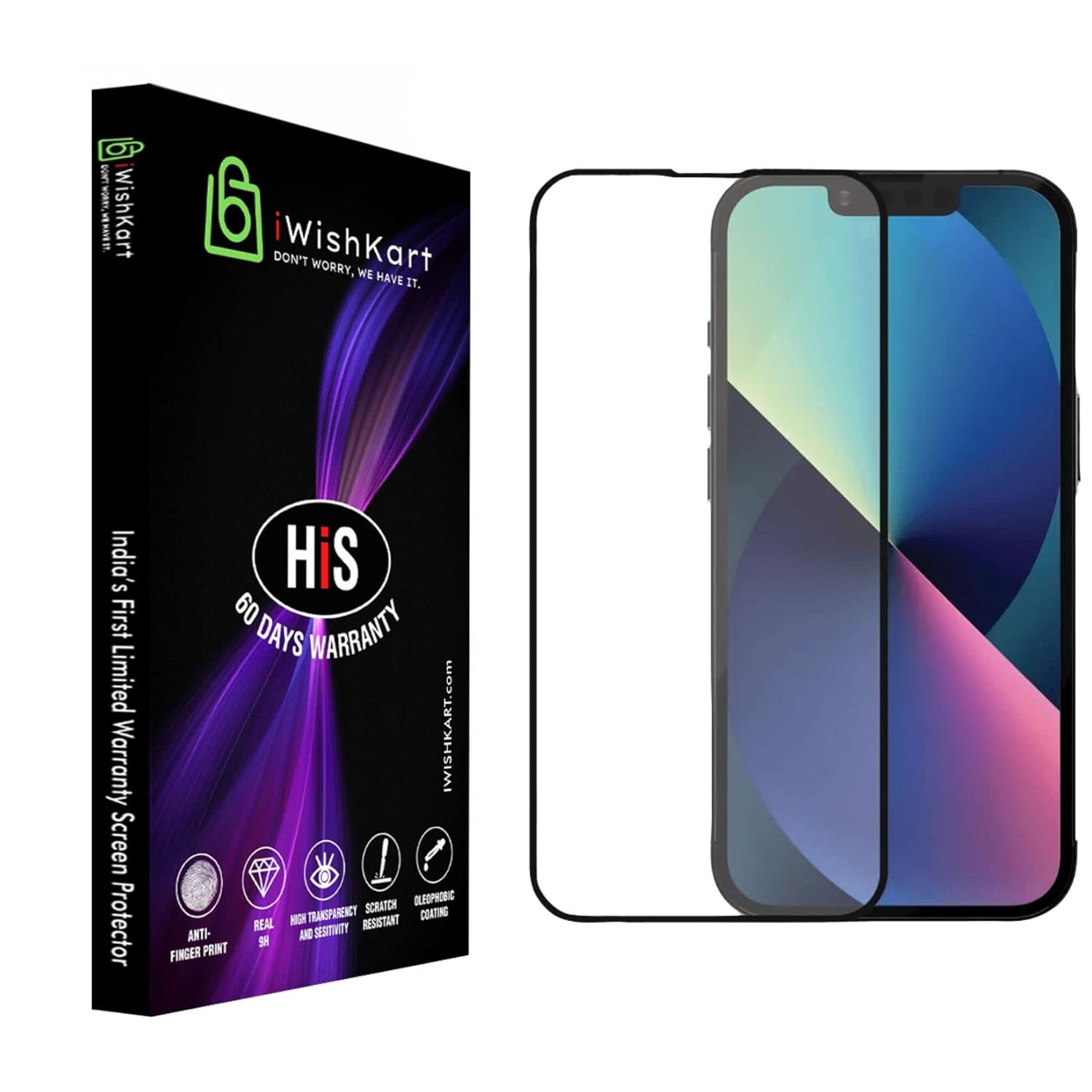 iWishKart HiS Apple iPhone 14 Pro Max 5G Tempered Glass [with warranty