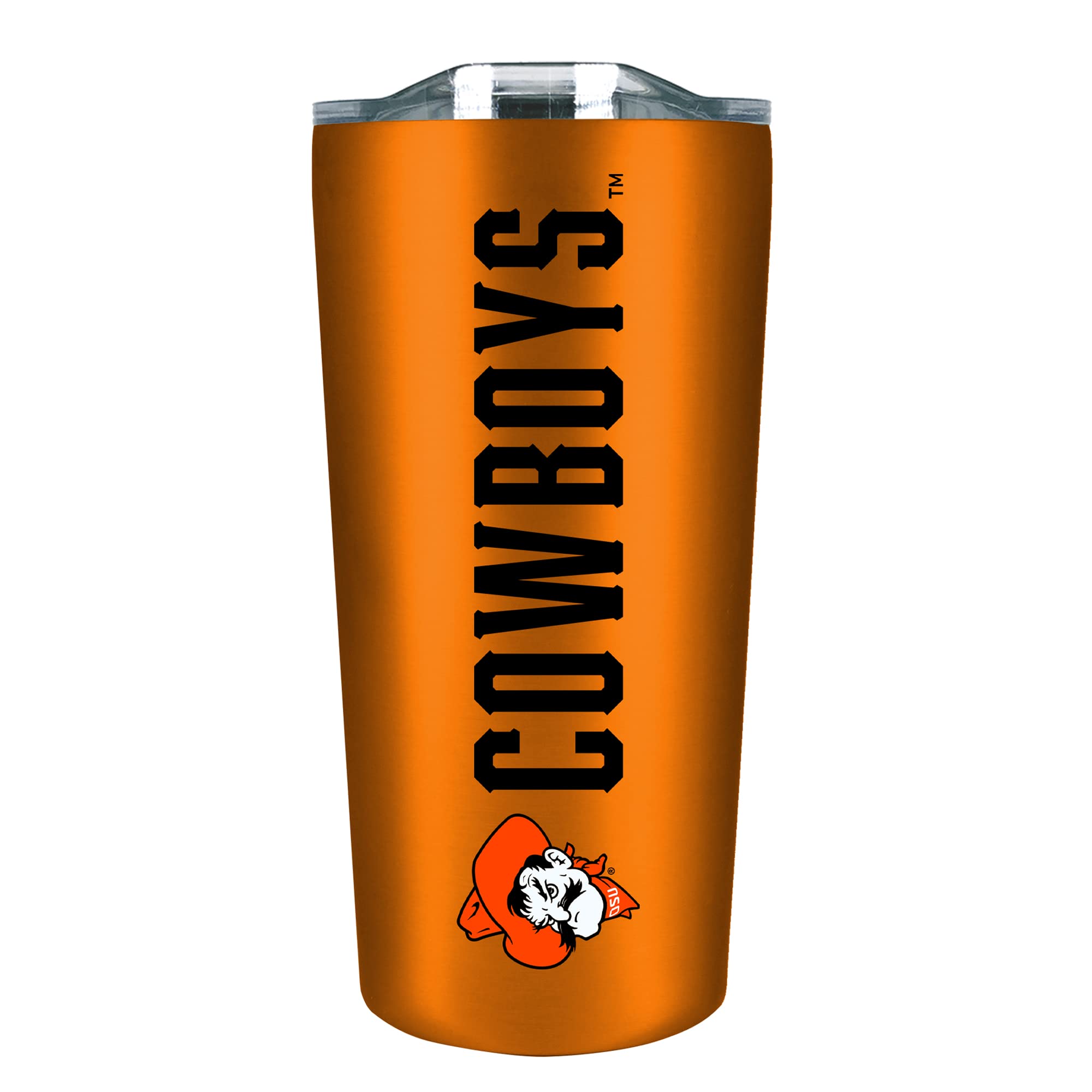The Fanatic Group Oklahoma State University Cowboys Double Walled Soft Touch Tumbler, Design-1 - Orange