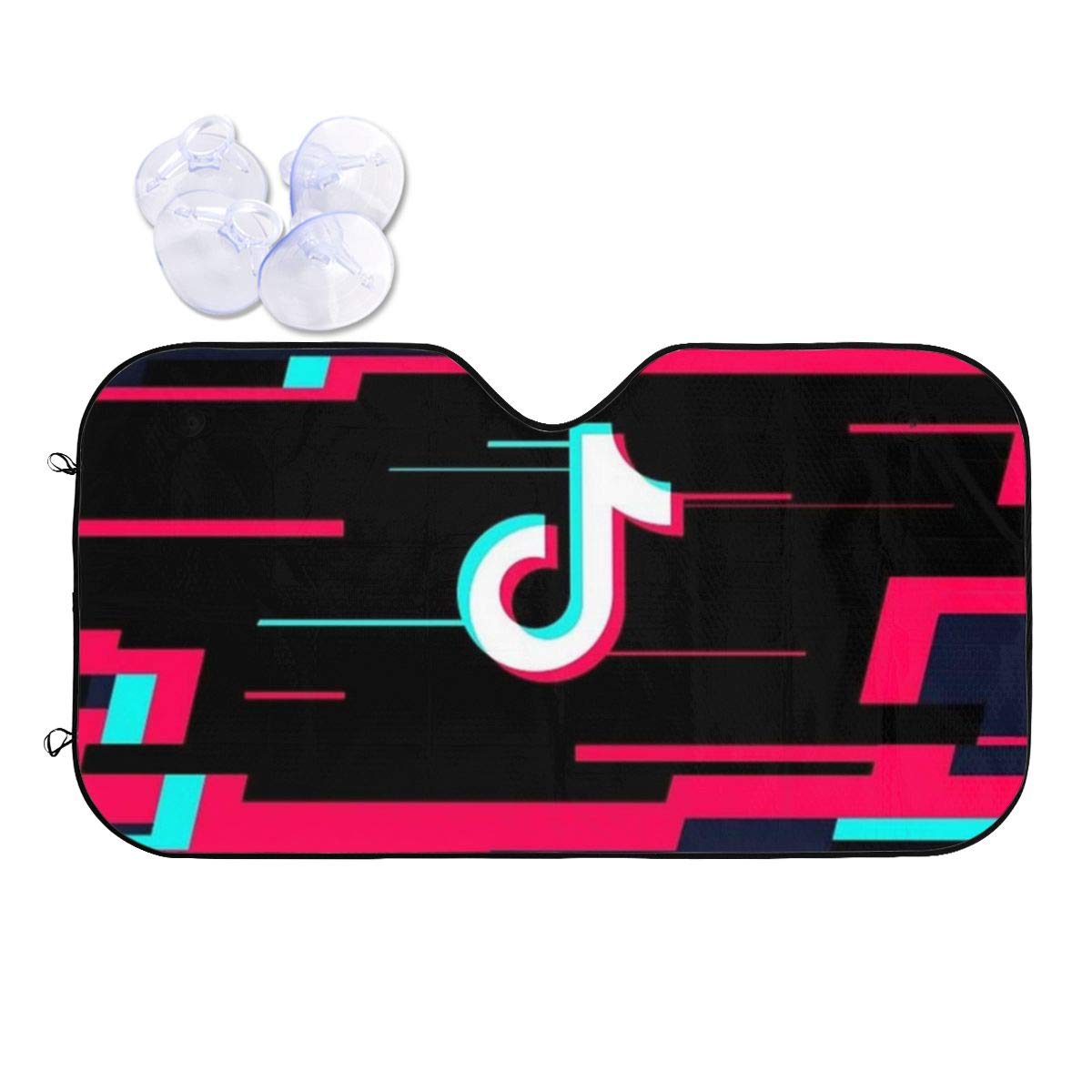 TIKTok Front Windshield Sun Shade Blocks Uv Rays Sun Visor