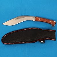 Vista 6 de allvin R8337 Cuchillo de machete pequeño 440C Hoja de satén con mango de madera de espiga completa Cuchillos Cuchillos Cuchillos al aire libre