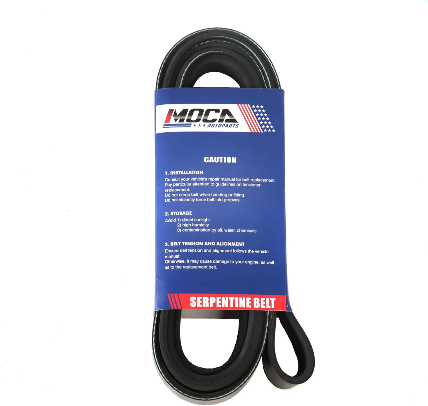 EPDM Serpentine Belt A/C 6PK2433 fit 1990-1991 for Audi V8 Quattro 3.6L V8 DOHC #6PK2433