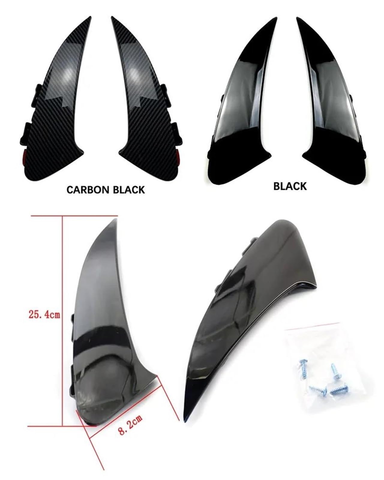 Spoiler Posteriore Per Mercedes Per Benz CLA-Class C118 CLA35 CLA45 AMG 2019 + Auto Paraurti Posteriore Spoiler Air Vent Copertura Gloss Nero Di Carbonio Diffusore Paraurti(Nero lucido)