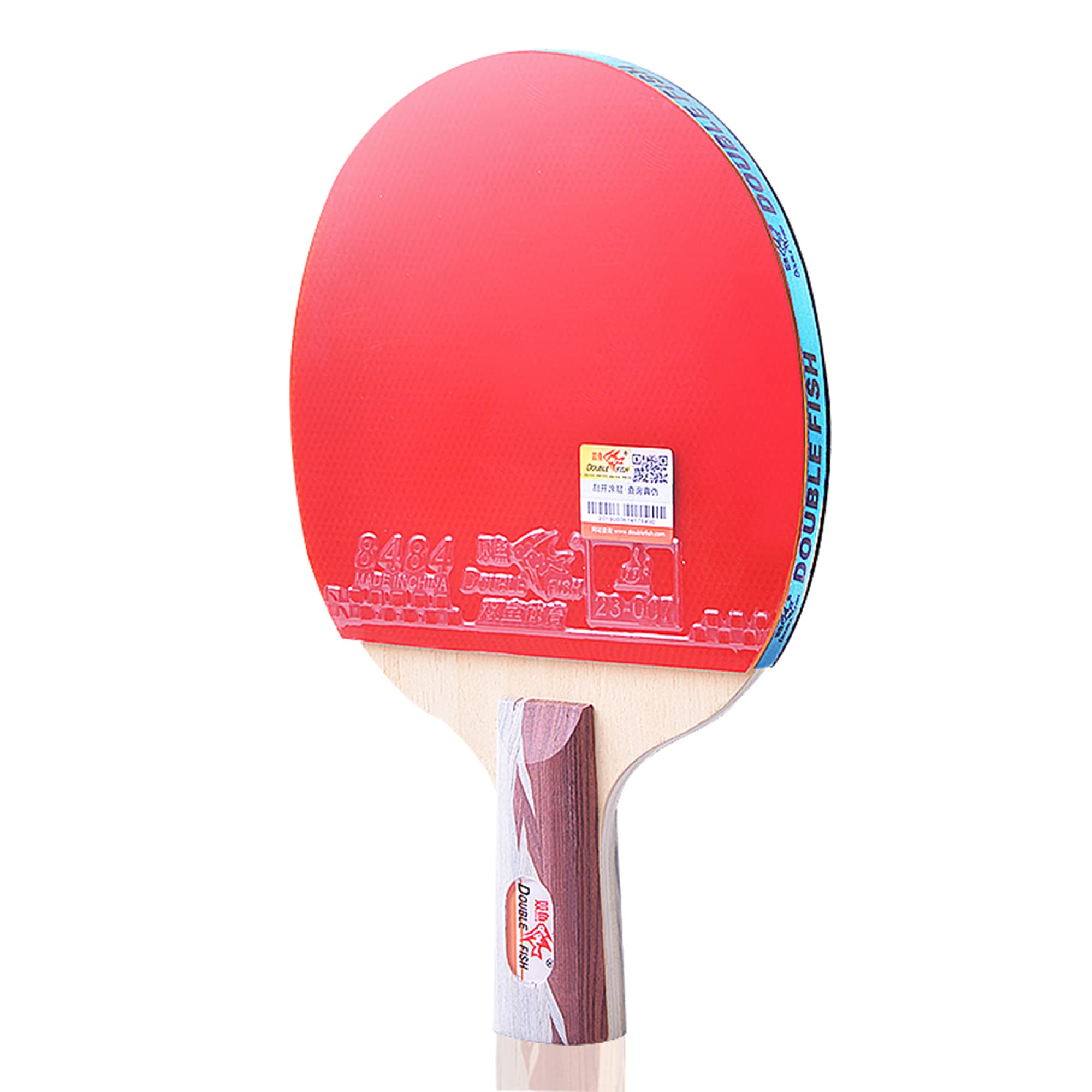 Table Tennis Bats, Table Tennis Bat 5-Star,Professional 7-Layer Wood Ping Pong Racket,Horn Handle,ITTF Approved Rubber/Single/Short