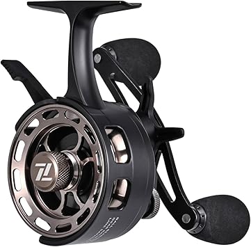 Karlak Ice Fishing Reels 3.21 Gear Ratio Ultra Smooth 3+1 Ball Bearings Fishing Reel Right Hand