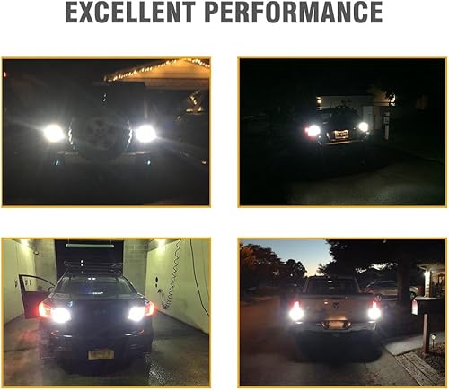 Miniatura 14 de Antline 1157 2057 2357 7528 BAY15D Bombillas LED blancas, 12-24V superbrillantes 1000 lúmenes de repuesto para luces de marcha atrás de respaldo