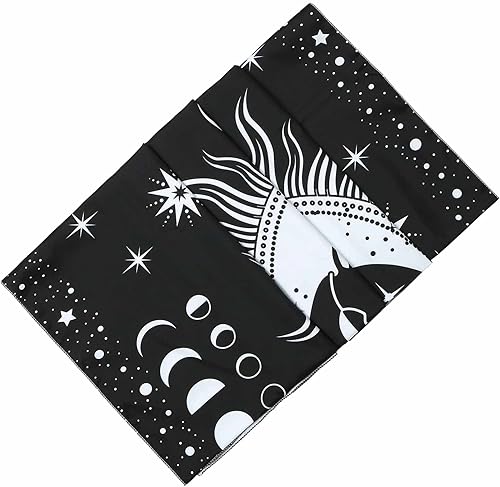 Miniatura 8 de ROCK CLOUD Tapiz de sol para colgar en la pared, blanco y negro, para colgar en la pared, para dormitorio, decoración estética de la habitación del