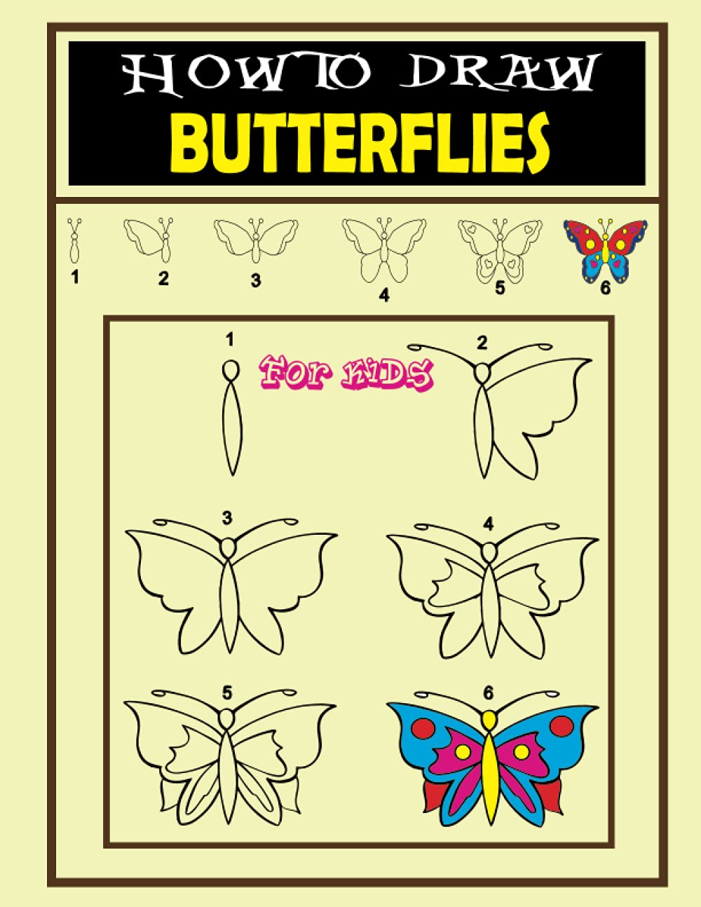 Buy How to Draw Butterflies for Kids Butterflies Easy Stepbystep