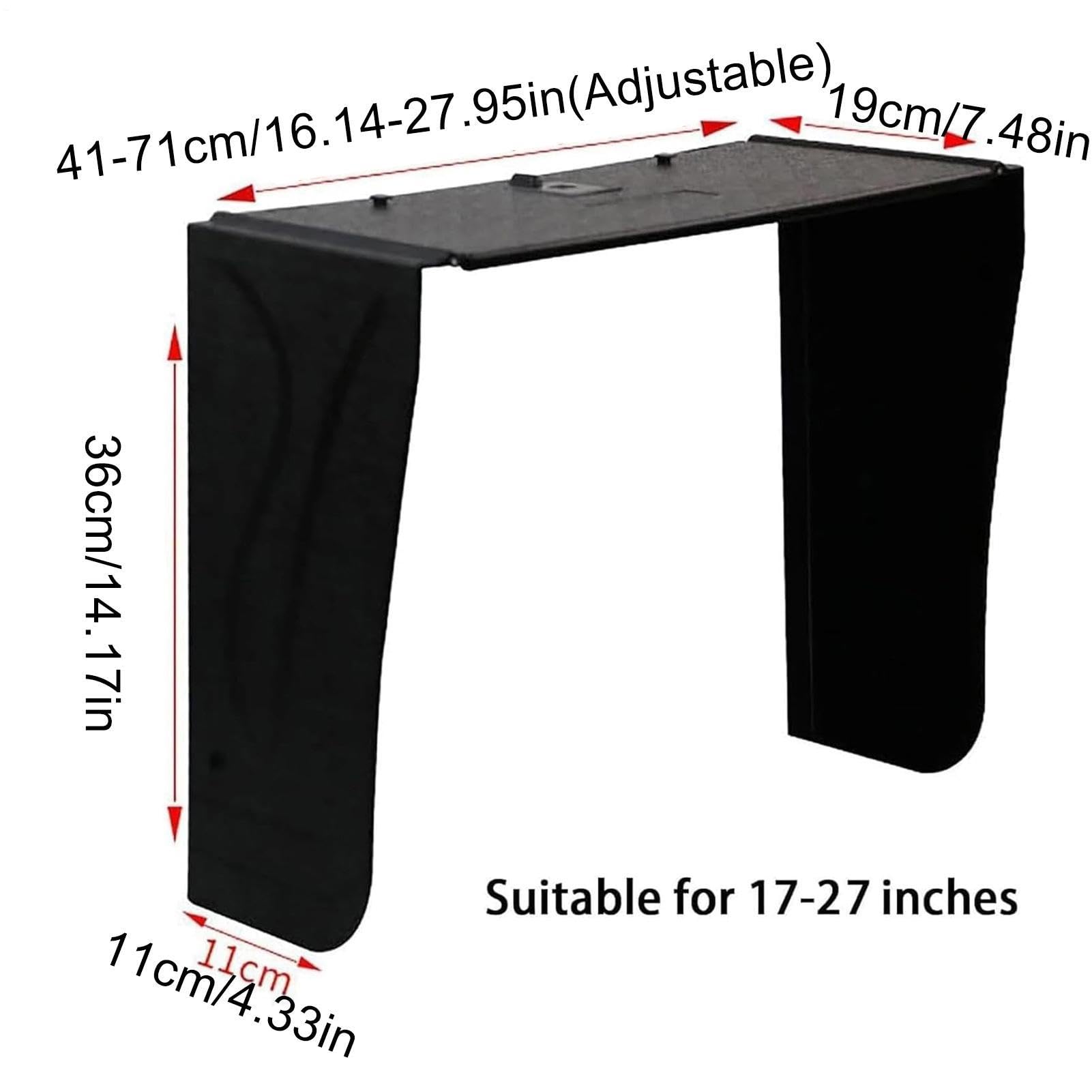 Parasole per monitor, parasole per monitor con blocco della luce, per PC, per uomini, donne, adulti, adolescenti, interni, casa, ufficio, lavoro, streaming