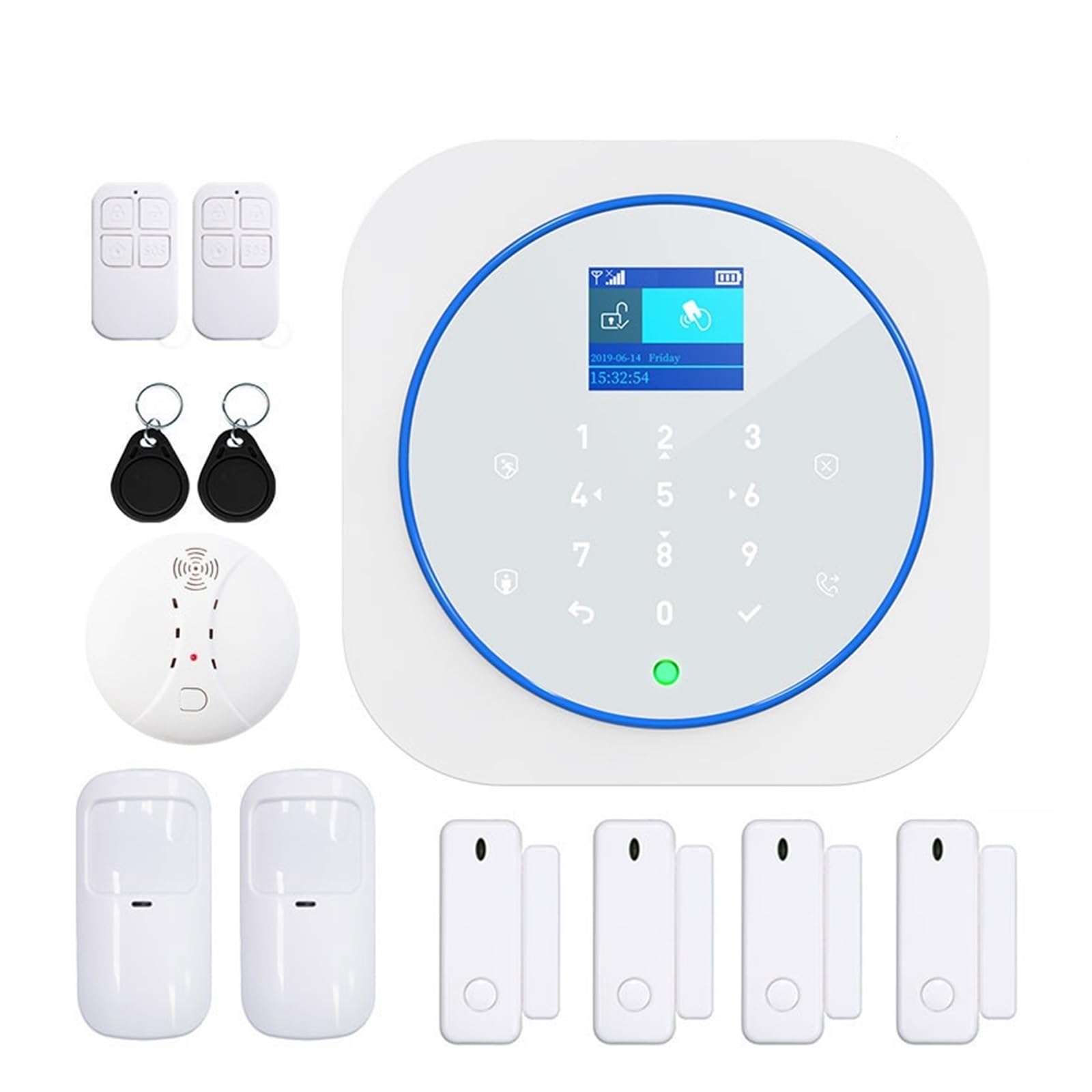 Sistema de alarma inalámbrico: kit de seguridad inteligente para el hogar con control de aplicación para mayor seguridad
